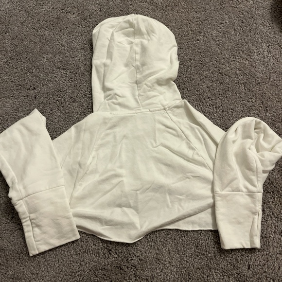Aerie Cropped White hoodie - Picture 4 of 4
